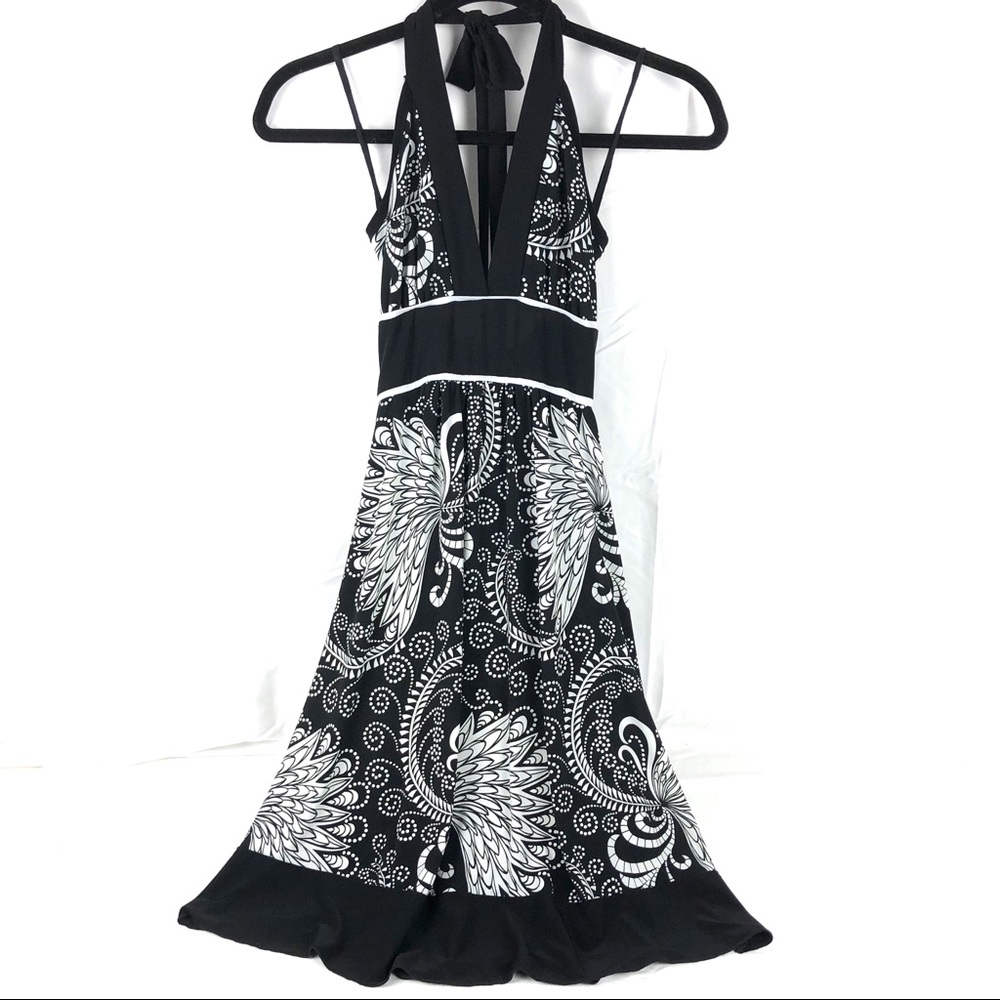 Women’s Halter Top Black Dress